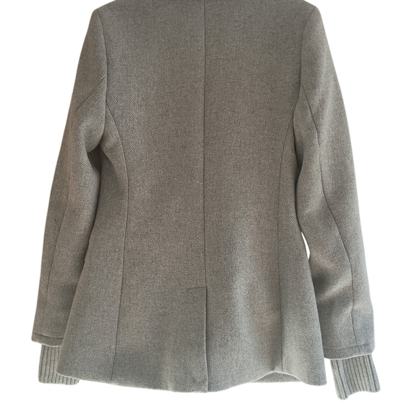 Free Assembly Women's Gray Wool Blend Blazer SZ 4/6 - Picture 7 of 9